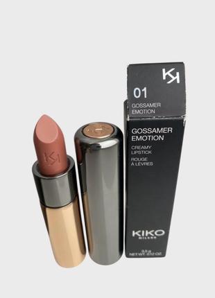 Кремова помада gossamer emotion 01 kiko milano
