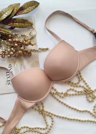 Базовий гладкий бюстгальтер wonderbra 34a 75a push up подвійним гладкий