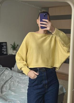 Вязаный укороченный джемпер 2