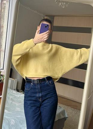 Вязаный укороченный джемпер 4