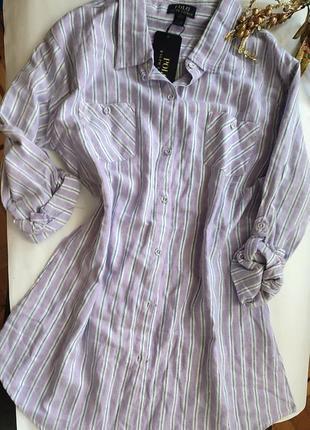 Жіноча нічна сорочка бавовняна піжама ralph lauren polo l 14 16 44 42 ночнушка