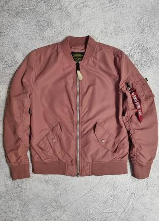 Бомбер куртка пуховик alpha industries ma-1 nylon flight, the north face (s)