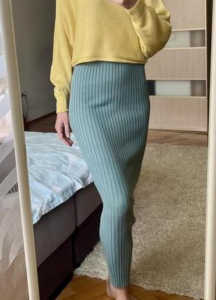 Вязаный укороченный джемпер 6