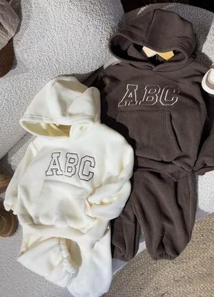Флісовий теплий костюм abc