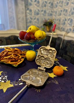 Олімпійський ведмедик! 🥯🧸 вінтаж форма для випічки для печива срср радянська