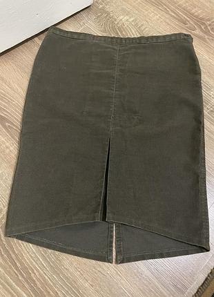 Юбка вельвет рубчик