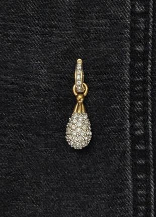 Кулон підвіска сльоза кристали swarovski