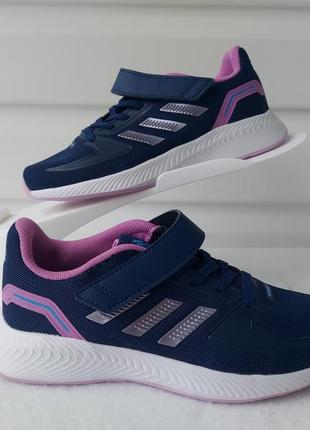Детские кроссовки сникерсы adidas runfalcon 2.0 el k