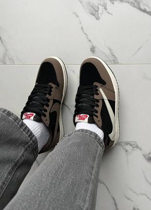 Jordan 1 low og sp travis scott brown mocha 9