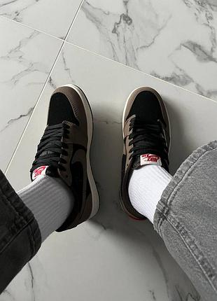 Jordan 1 low og sp travis scott brown mocha 8