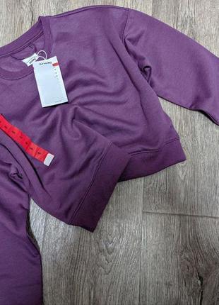 Гладкий укороченный свитшот 3