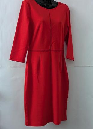 Женское платье футляр vila only,миди, красное, на каждый день, платья,платице, купить