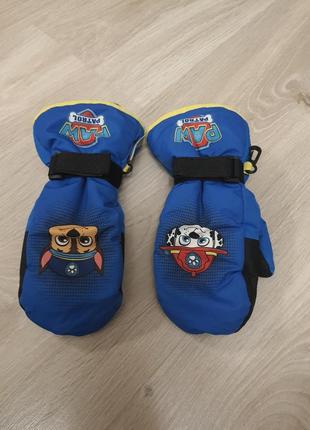 Терморокавицы краги лыжные варежки h&m paw patrol 7-8 лет