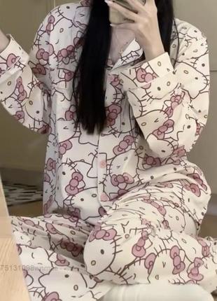 Пижама китти рубашка+штаны hello kitty