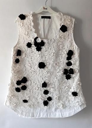 Twin set топ как новый объемный сетевой