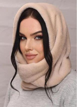 Женский бактус альпака на флисе