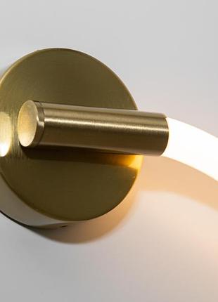 Сучасний світлодіодний настінний світильник шланг, 18вт бронзового кольору - 165 см.4 фото