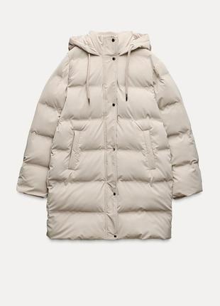 Ветронепроницаемая дата куртка анорак, пуховик женский zara