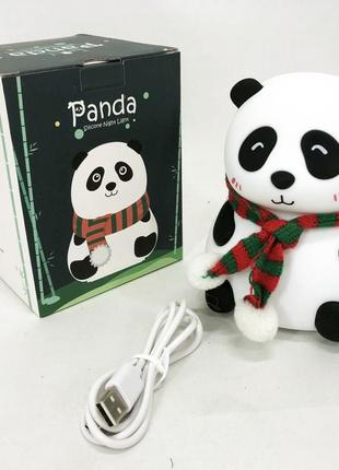 Детский силиконовый ночник светильник панда 7 цветов, силиконовый ночник игрушка для детей