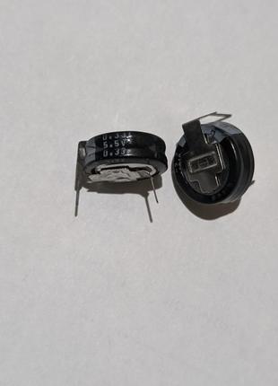 0,33f(ф) 5,5v(в) іоністор ионистор суперконденсатор h тип elna 11,5*5мм