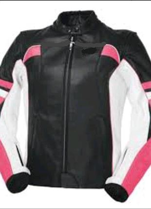 Мотокуртка кожаная женская р. 2xl.