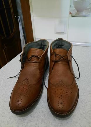 Продам шкіряні  ботинкі m&s,collection, 42р