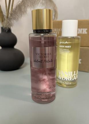 Спрей victoria’s secret. спрей pink. міст для тіла. парфумований спрей, міст