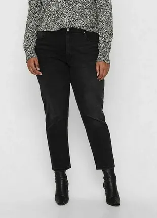 Джинси eneda high waist mom жіночі only 44-32 чорні (12345792)