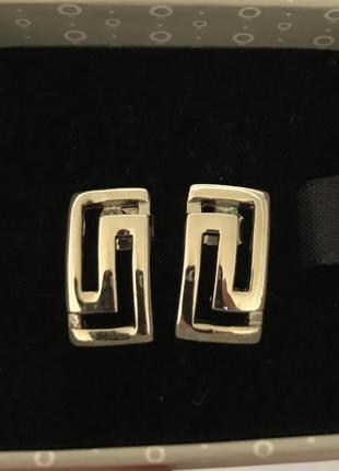 Серьги, из серебряного медицинского металла