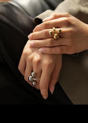 Кольцо обьемные шарики