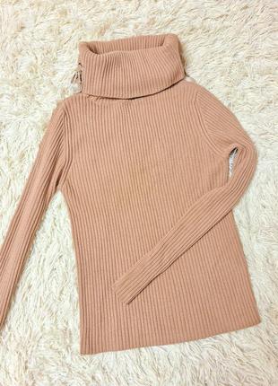 Нюдовый,бежевый свитер гольф😍🔥