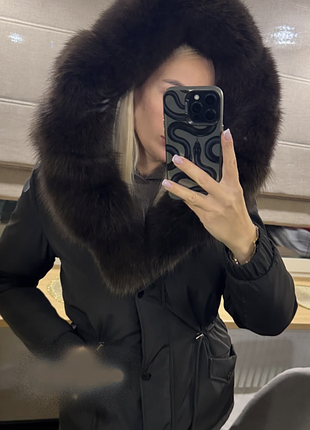 Женская парка с песцом, парка с мехом,s-l3 фото