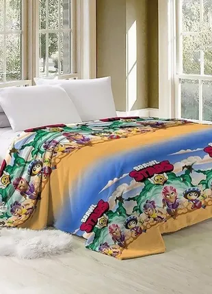 Плед  бравл старс полуторний , яскравий