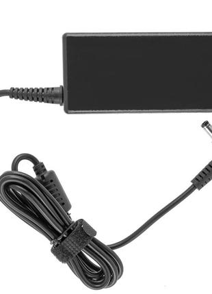 Блок живлення для ноутбука asus 19v, 3.42a, 65w, 5.5*2.5мм, l-образний роз'єм, (replacement ac adapter) black (без кабелю!)