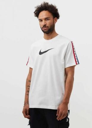 Футболка мужская nike nsw repeat белая