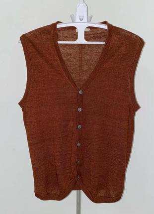 Чоловіча безрукавка suitsupply  pure linen 100% льон  size l