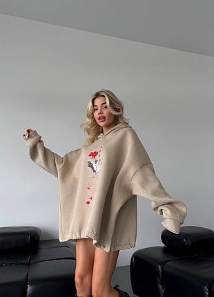 Тепле худі оверсайз 7