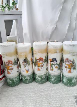 Свечи ручной работы с декупажем
