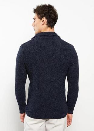 Синій чоловічий піджак з вовною lc waikiki, з кишенями, на гудзиках. фірмова туреччина4 фото