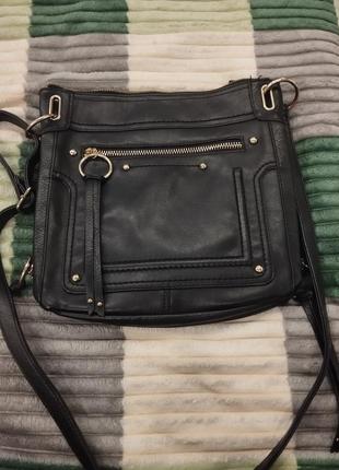 Кожаная удобная сумка