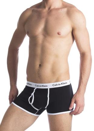 Мужские трусы хипсы саlvіn кlеіn серия 365 чёрные с белым поясом