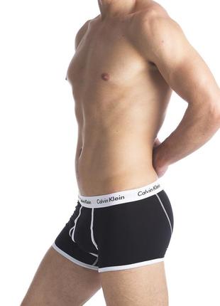 Мужские трусы хипсы саlvіn кlеіn серия 365 чёрные с белым поясом