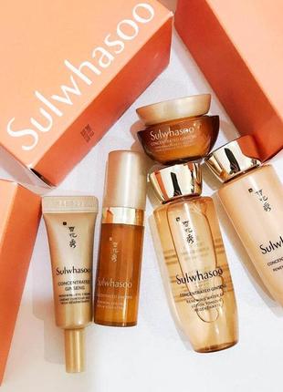 Набор омолаживающих миниатюр sulwhasoo concentrated ginseng anti-aging kit (523s)