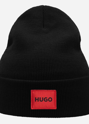 Шапка hugo черная\белая