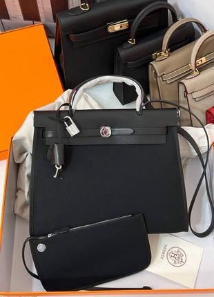 Сумка черная  брендовая люкс 🥰herbag 31 cm