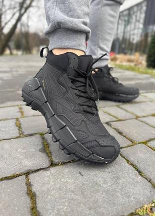 Зимові кросівки reebok zig kinetica 2,5 edge black gore-tex winter termo