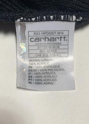 Шапка carhartt nyc beanie бини3 фото