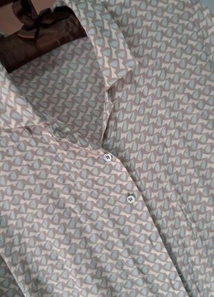 Шовкова блуза-сорочка tee o'polo, розмір s. склад шовк 100%.