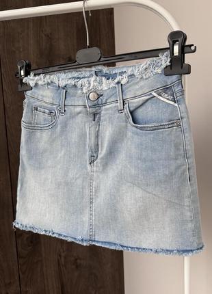 Джинсовая юбка replay (размер xs)