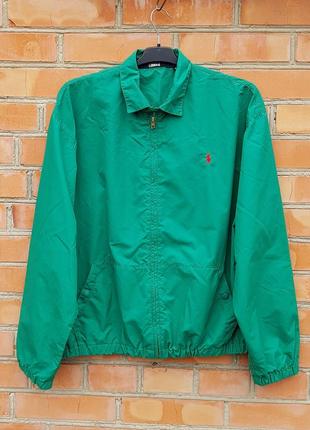 Ralph lauren polo nylon windbreaker винтажная ветровка куртка made in usa оригинал (m-l)